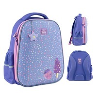 Шкільний напівкаркасний рюкзак GoPack Education Just Enjoy Фіолетовий 15л (GO24-165M-2)