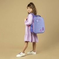 Шкільний напівкаркасний рюкзак GoPack Education Just Enjoy Фіолетовий 15л (GO24-165M-2)