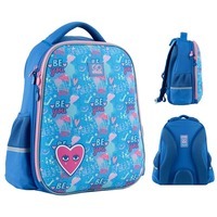 Шкільний напівкаркасний рюкзак GoPack Education Be You Блакитний 15л (GO24-165M-4)