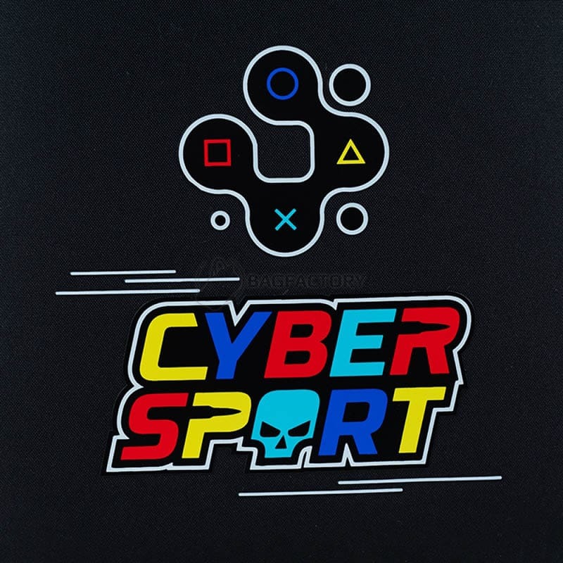 Шкільний напівкаркасний рюкзак GoPack Education Cyber Sport Чорний 15л (GO24-165M-5)