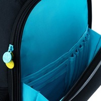 Шкільний напівкаркасний рюкзак GoPack Education Cyber Sport Чорний 15л (GO24-165M-5)