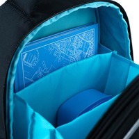 Шкільний напівкаркасний рюкзак GoPack Education Cyber Sport Чорний 15л (GO24-165M-5)