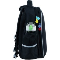 Шкільний напівкаркасний рюкзак GoPack Education Cyber Sport Чорний 15л (GO24-165M-5)