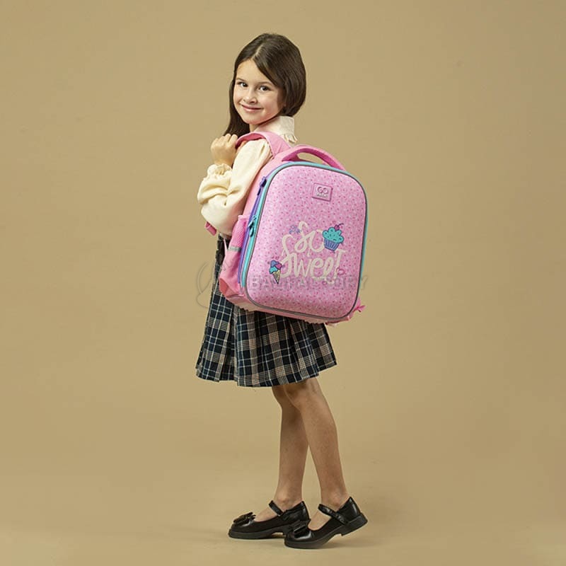 Шкільний напівкаркасний рюкзак GoPack Education So Sweet Рожевий 12л (GO24-165S-1)