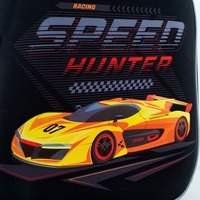 Шкільний напівкаркасний рюкзак GoPack Education Speed ​​Hunter Чорний 12л (GO24-165S-3)