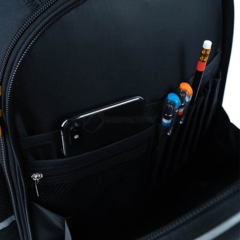 Шкільний напівкаркасний рюкзак GoPack Education Speed ​​Hunter Чорний 12л (GO24-165S-3)