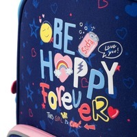 Шкільний каркасний рюкзак GoPack Education Be Happy Синій 12.5л (GO24-597M-3)