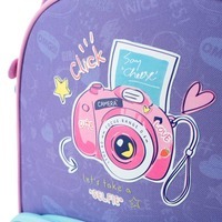 Шкільний каркасний рюкзак GoPack Education Say Cheese Фіолетовий 12.5л (GO24-597M-4)