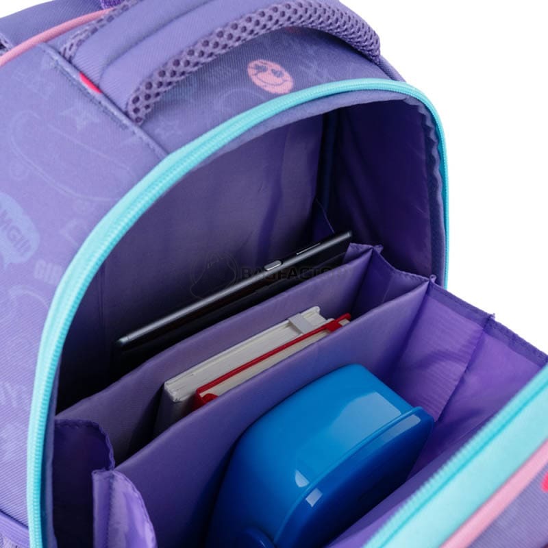 Шкільний каркасний рюкзак GoPack Education Say Cheese Фіолетовий 12.5л (GO24-597M-4)