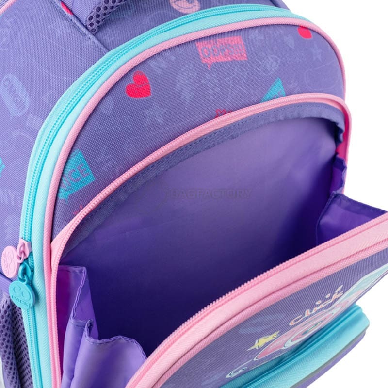 Шкільний каркасний рюкзак GoPack Education Say Cheese Фіолетовий 12.5л (GO24-597M-4)