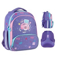 Шкільний каркасний рюкзак GoPack Education Say Cheese Фіолетовий 12.5л (GO24-597M-4)