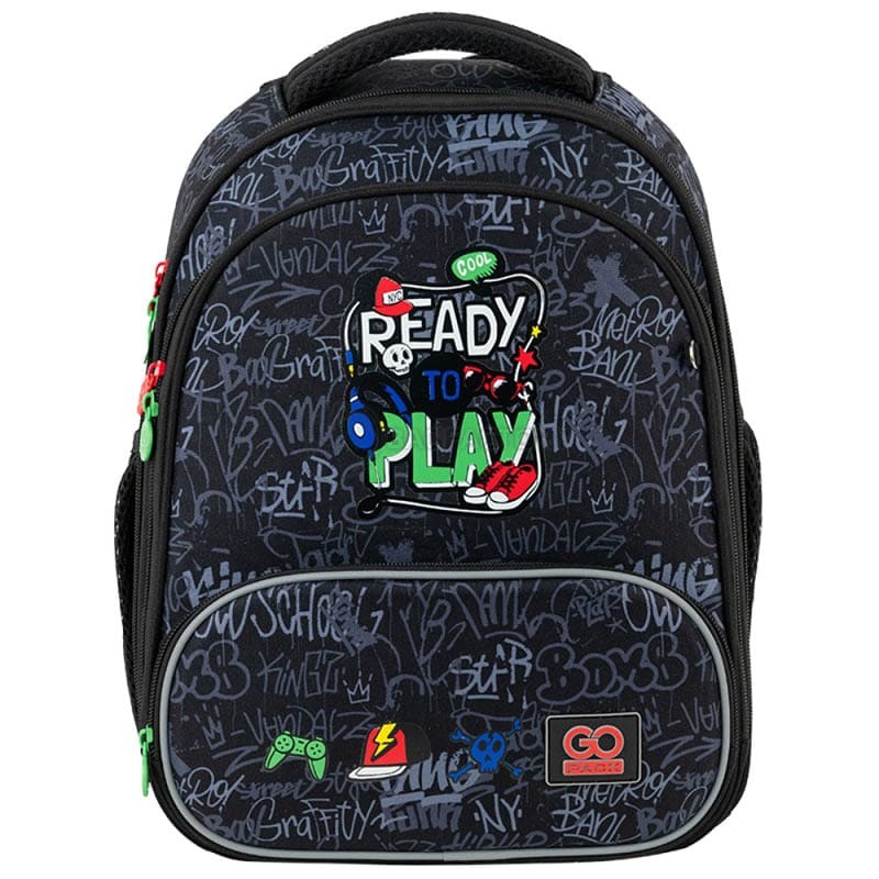 Шкільний каркасний рюкзак GoPack Education Ready2Play Принт 12.5л (GO24-597M-6)