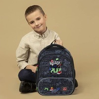 Шкільний каркасний рюкзак GoPack Education Ready2Play Принт 12.5л (GO24-597M-6)