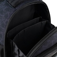 Шкільний каркасний рюкзак GoPack Education Goal Time Чорний 12.5л (GO24-597M-8)