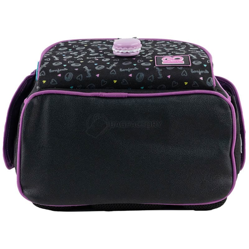 Шкільний каркасний рюкзак GoPack Education Lovely Macarons Чорний 11л (GO24-5001S-3)