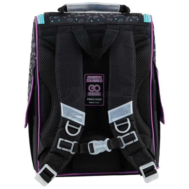 Шкільний каркасний рюкзак GoPack Education Lovely Macarons Чорний 11л (GO24-5001S-3)