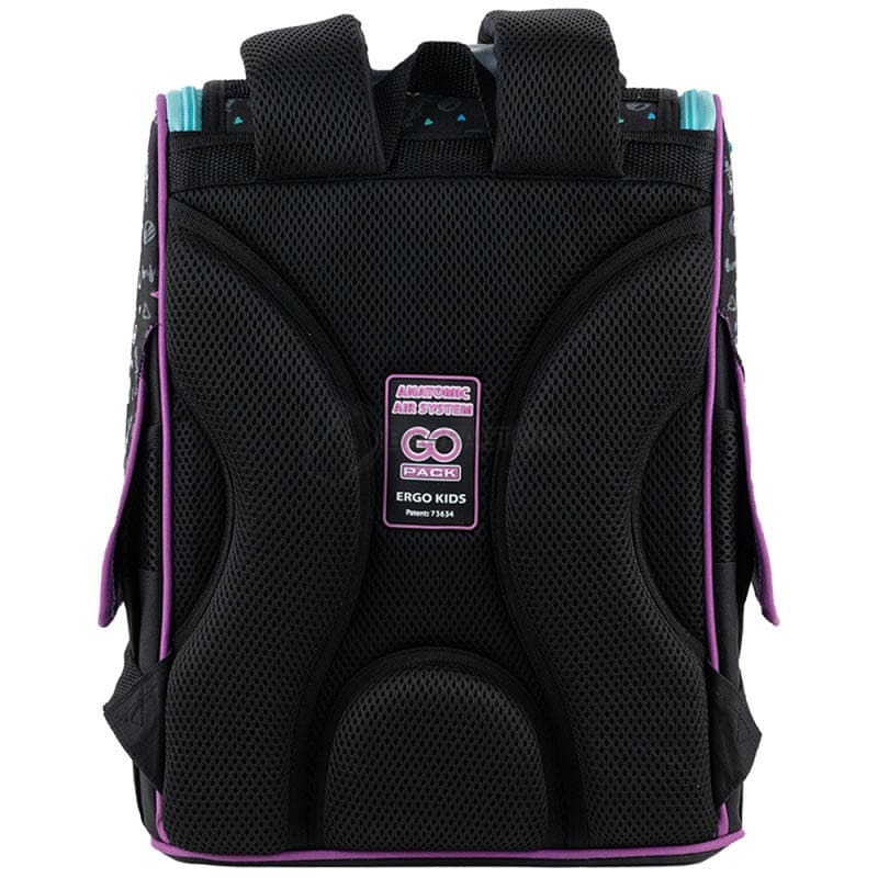 Шкільний каркасний рюкзак GoPack Education Lovely Macarons Чорний 11л (GO24-5001S-3)