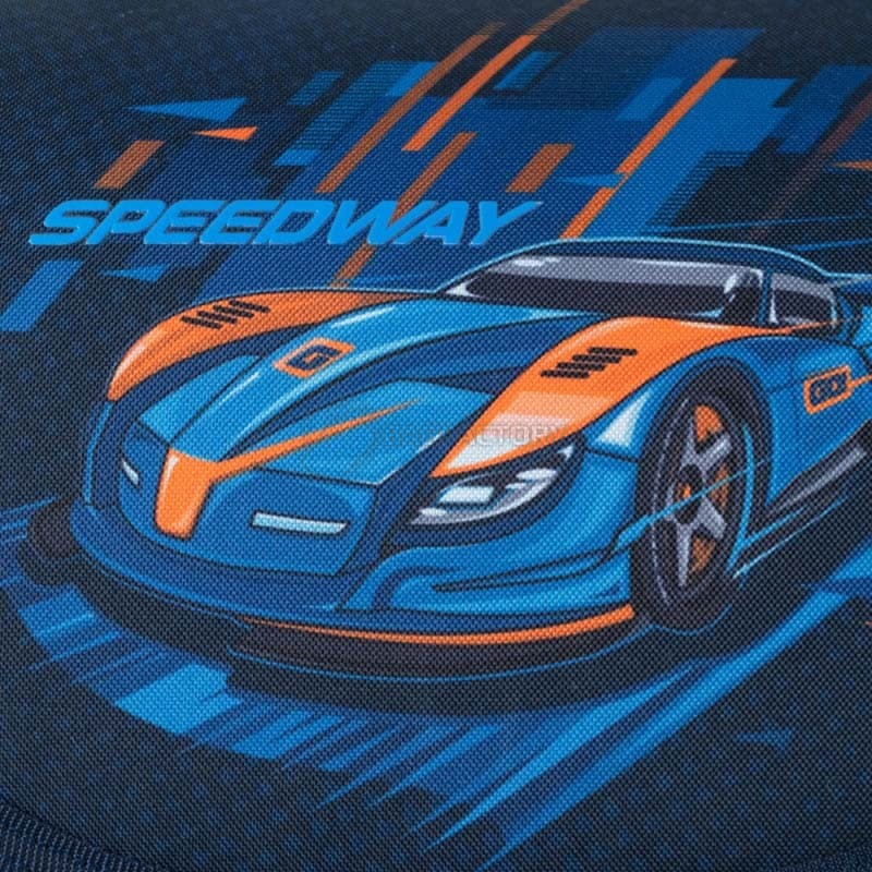 Шкільний каркасний рюкзак GoPack Education Speedway Синій 11л (GO24-5001S-7)
