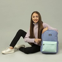 Міський рюкзак GoPack Education Teens 140L-2 М'ятно-блакитний 15л (GO24-140L-2)