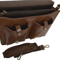 Портфель чоловічий шкіряний Ashwood 8190 Chestnut (8190 CHESTNUT)