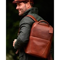 Міський шкіряний рюкзак Ashwood K47 Brown (K47 BRN)