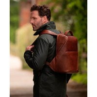 Міський шкіряний рюкзак Ashwood K47 Brown (K47 BRN)