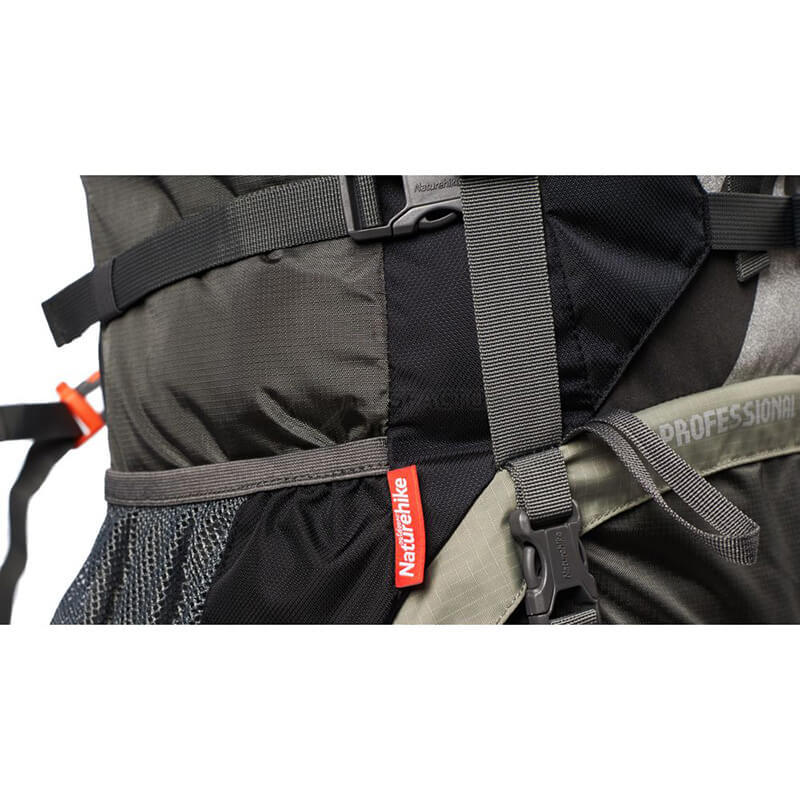 Туристичний рюкзак Naturehike NH70B070-B 70+5 л Чорно-сірий (6927595709009)