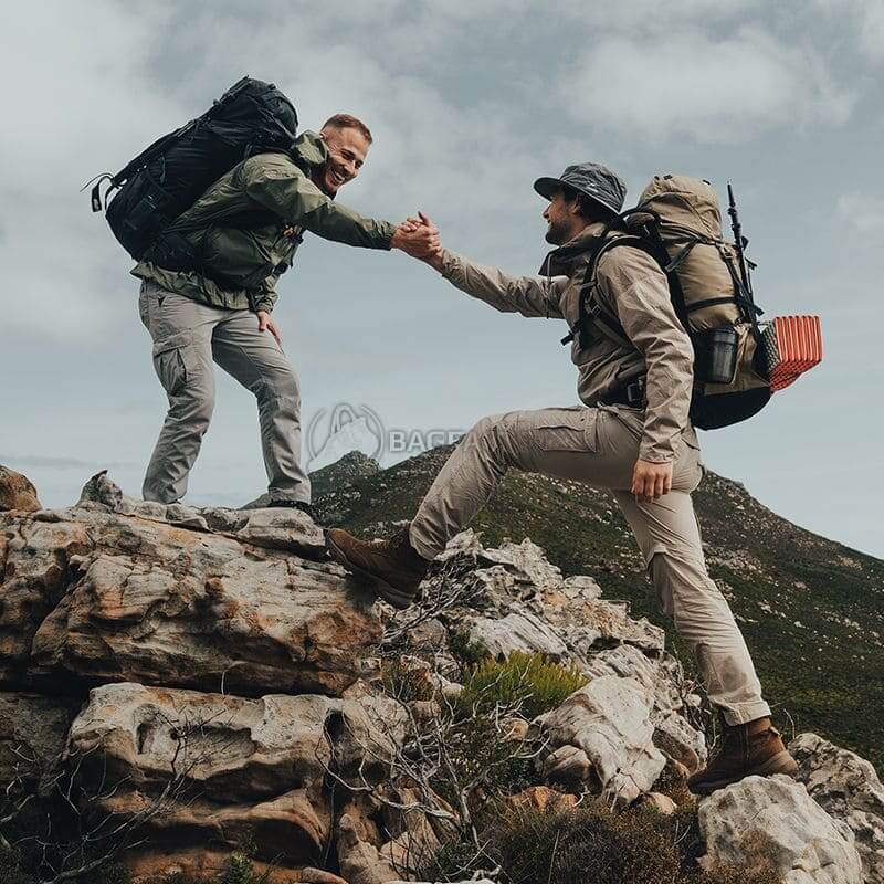 Туристичний рюкзак Naturehike NH70B070-B 70+5 л Світло-коричневий (6975641887461)