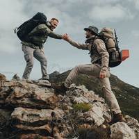 Туристичний рюкзак Naturehike NH70B070-B 70+5 л Світло-коричневий (6975641887461)