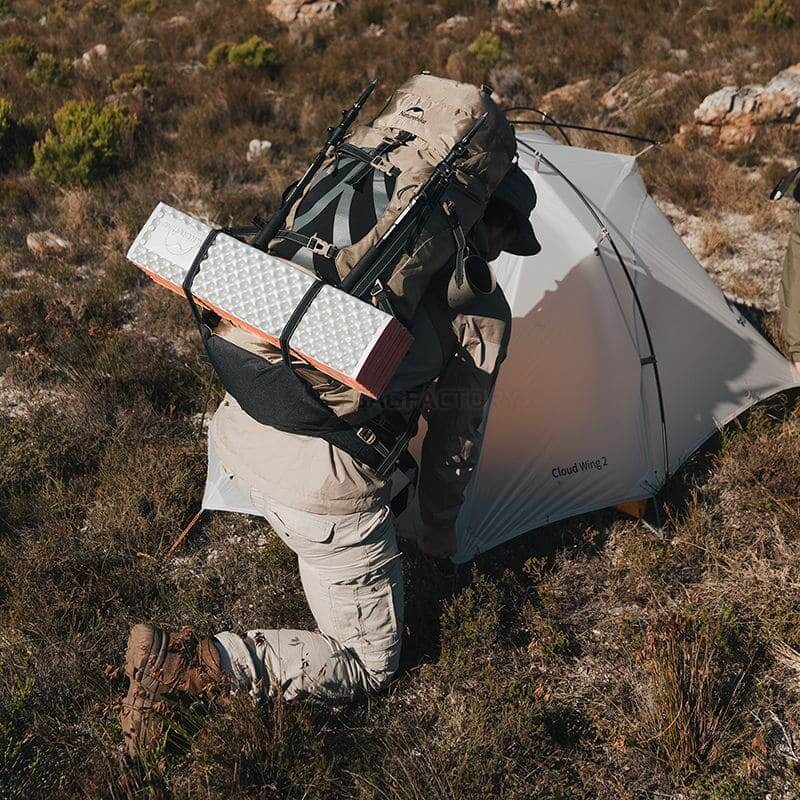 Туристичний рюкзак Naturehike NH70B070-B 70+5 л Світло-коричневий (6975641887461)