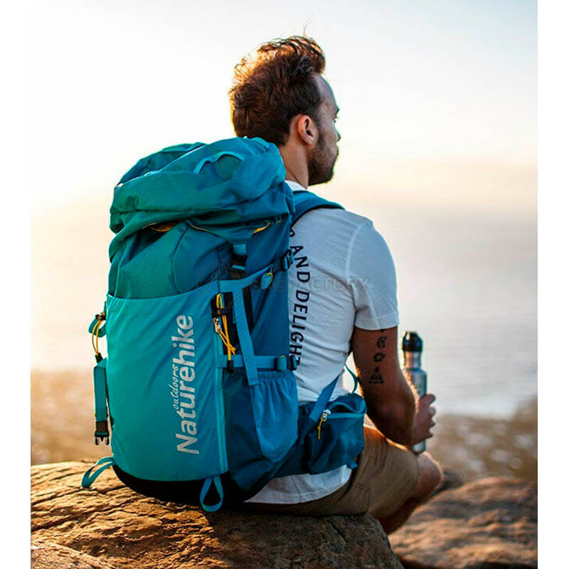 Туристичний рюкзак Naturehike NH18Y045-Q 45 л Блакитний (6927595730508)