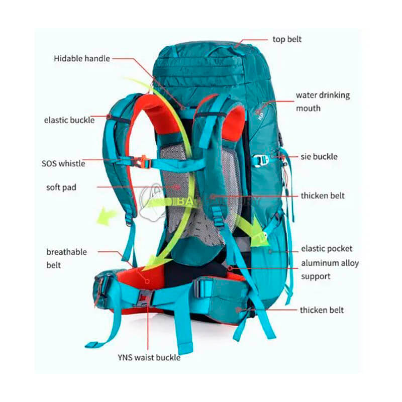 Туристичний рюкзак Naturehike NH16Y020-Q 55 л Зелений (6927595787908)