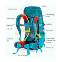 Туристичний рюкзак Naturehike NH16Y020-Q 55 л Зелений (6927595787908)