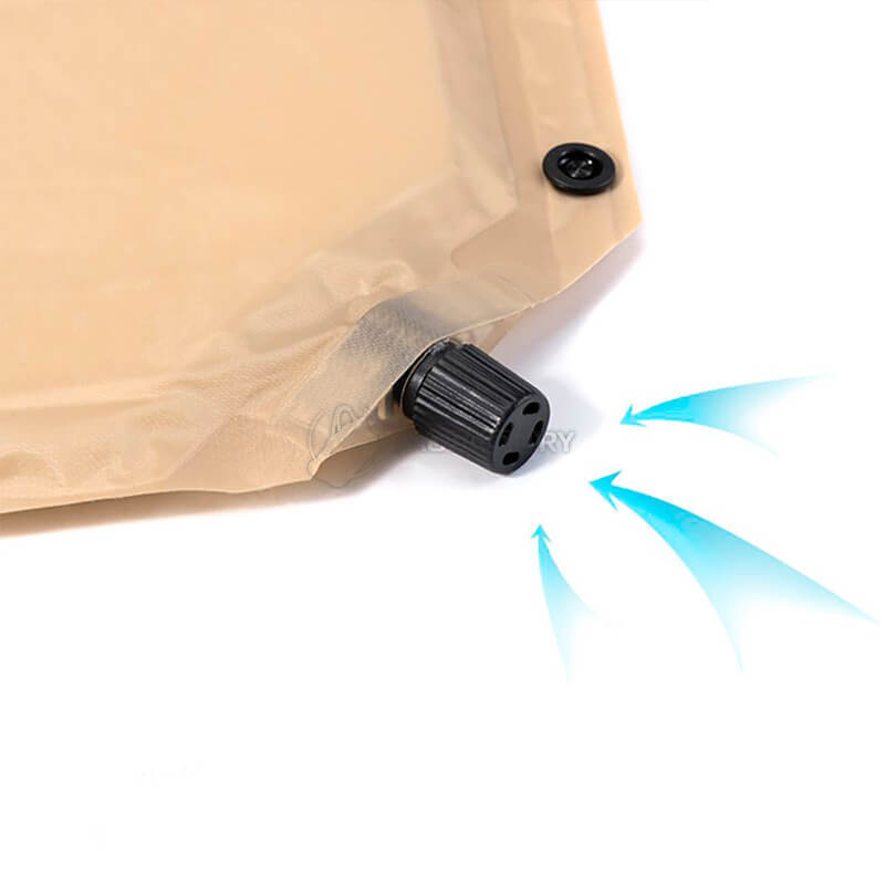 Туристичний килимок Naturehike NH15Q002-D 25мм з подушкою 185см Бежевий (6927595782576)