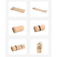 Туристичний килимок Naturehike NH15Q002-D 25мм з подушкою 185см Бежевий (6927595782576)