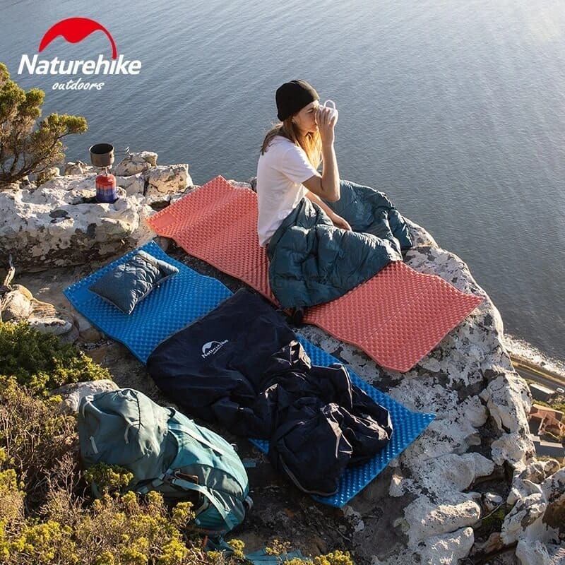 Туристичний килимок Naturehike NH19QD008 IXPE 185x56х18 см Жовтий (6927595794395)