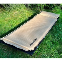 Туристический коврик Naturehike CNK2300DZ014 60 мм з подушкою 192х65см Бежевий (6976023926969)