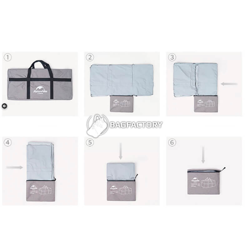 Дорожня сумка-баул Naturehike NH17S021-L 100 л Темно-сірий (6927595724903)