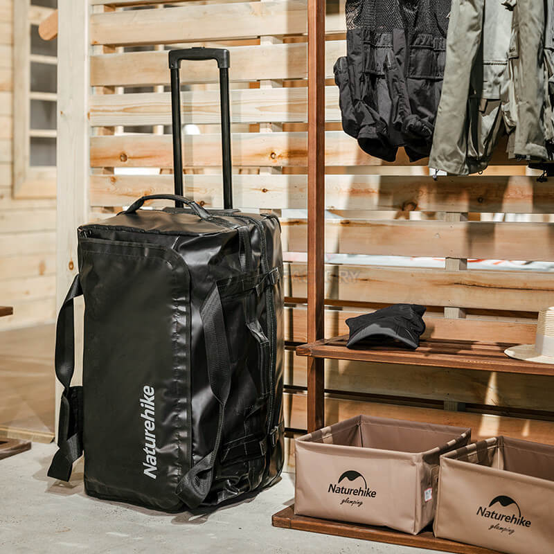 Дорожня сумка на колесах Naturehike NH21LX002 S 55л Чорна (6975641885467)