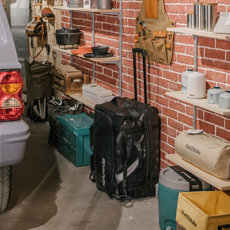 Дорожня сумка на колесах Naturehike NH21LX002 S 55л Чорна (6975641885467)