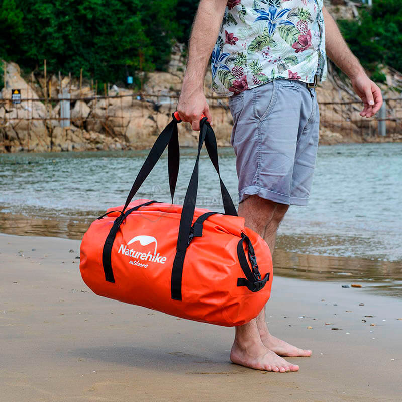 Дорожня сумка гермобаул Naturehike NH20FSB03 60 л Червона (6927595744284)