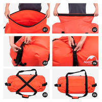 Дорожня сумка гермобаул Naturehike NH20FSB03 60 л Червона (6927595744284)