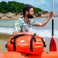 Дорожня сумка гермобаул Naturehike NH20FSB03 120 л Червона (6927595744345)