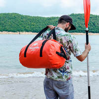 Дорожня сумка гермобаул Naturehike NH20FSB03 120 л Червона (6927595744345)