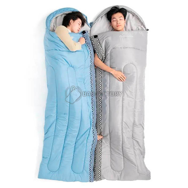 Спальний мішок Naturehike L250 NH21MSD07 (9°C) правий 190+30см Сірий (6927595774847-R)