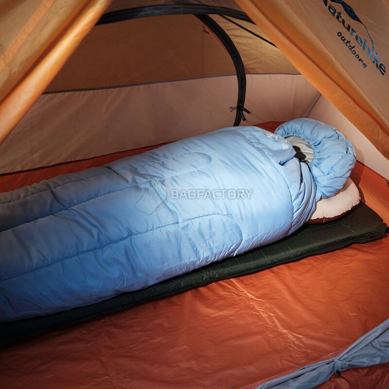 Спальний мішок Naturehike L250 NH21MSD07 (9°C) правий 190+30см Блакитний (6927595774830-R)