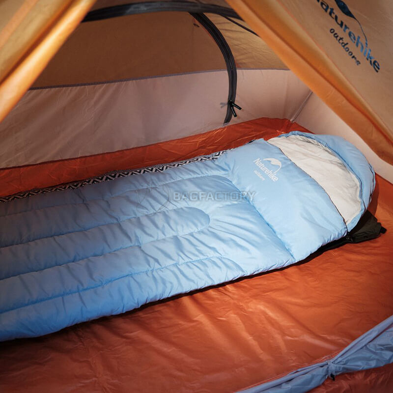 Спальний мішок Naturehike L250 NH21MSD07 (9°C) правий 190+30см Блакитний (6927595774830-R)