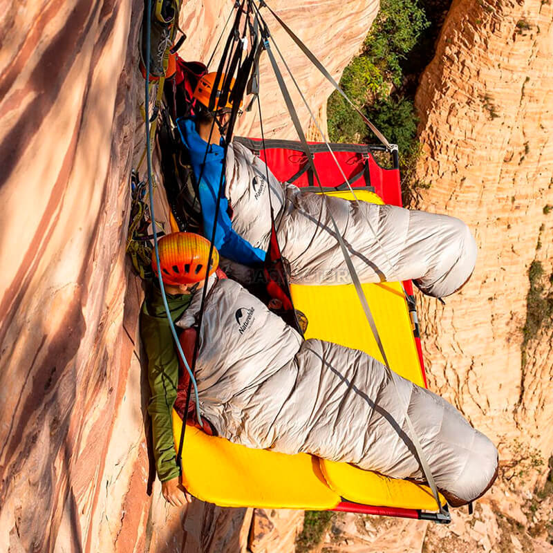 Спальний мішок пуховий Naturehike Snowbird NH20YD001 L 205 см Коричневий 560 г (6927595761298)