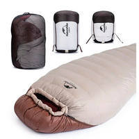 Спальний мішок пуховий Naturehike Snowbird NH20YD001 L 205 см Коричневий 720 г (6927595761304)