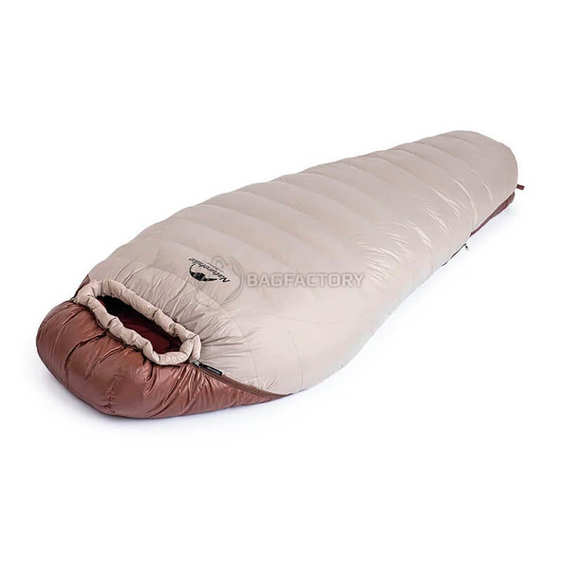Спальний мішок пуховий Naturehike Snowbird NH20YD001 L 205 см Коричневий 720 г (6927595761304)